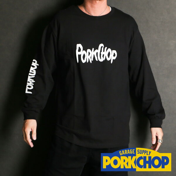 【PORKCHOP/ポークチョップ】 SCUM L/S TEE - BLACK / ロングスリーブTシャツ 【メンズ】【送料無料】