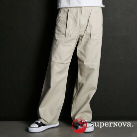 【superNova./スーパーノヴァ】Katsuragi wide jeans / ワイドデニム - コットンドリルツイル / SNJ-39C【メンズ】【ユニセックス】【送料無料】