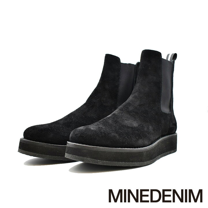 楽天市場】【MINEDENIM/マインデニム】Suede Leather Side Gore Boots 