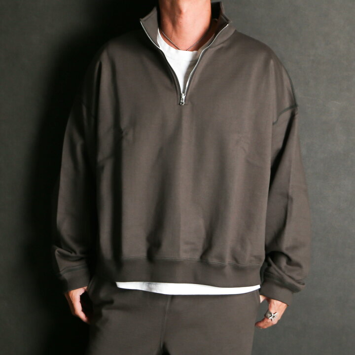楽天市場】【MARKAWARE/マーカウェア】SHORT QUARTER ZIP PULLOVER 