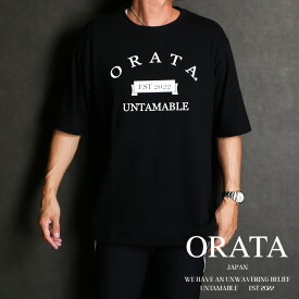 【ORATA / オラータ】vintage college crew T / オーバーサイズ カレッジTシャツ / OR2-T-001【メンズ】【送料無料】