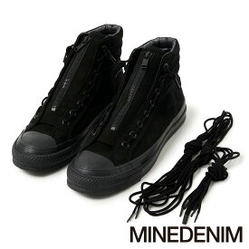 【MINEDENIM/マインデニム】MINEDENIM × nonnative / DWELLER TRAINER 2 HI COW LEATHER WITH GORE-TEX by SPINGLE - BLK / NN-F4753【メンズ】【送料無料】