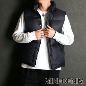 【MINEDENIM/マインデニム】MINEDENIM × nonnative / EXPLORER DOWN VEST NYLON MINI RIPSTOP WITH WINDSTOPPER®︎ / NN-V4752【メンズ】【送料無料】
