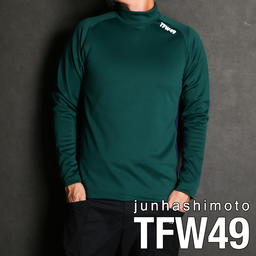 tfw49 モックネック tシャツ 長袖 junhashimoto ブラック-