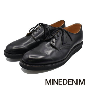 �yMINEDENIM/�}�C���f�j���zLeather Officer Shoes - BLK / MGK-009�y�����Y�z�y���������z