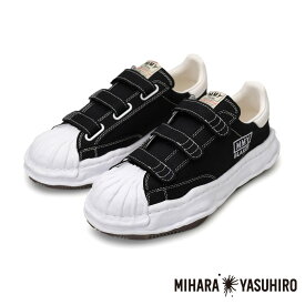 【Maison MIHARA YASUHIRO/メゾン ミハラヤスヒロ】"BLAKEY" （ブレイキー） original sole canvas low-top verclo sneaker - BLACK / A14FW741 ブラック【メンズ】【レディース】【ユニセックス】【送料無料】