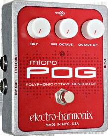 【送料無料】electro harmonix エレクトロ・ハーモニクス Micro POG Polyphonic Octave Generator エフェクター（ポリフォニック・オクターブ・ジェネレーター）