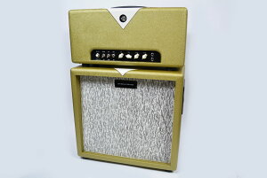�y���������zDIVIDED BY 13 JRT 9/15 Head w/1×12 Rock Block CB Cab / G12M Gold, Ivoly Bronco Pinstripe Grill