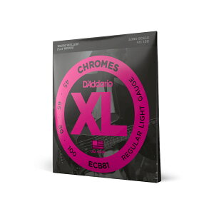 y[֔IIzD'Addario __I ECB81 XL Chromes Flat Wound Long 45-100 x[X^tbgEh [Daddario]