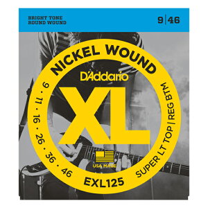 y[։IzD'Addario __I [EXL125] XL Nickel Round Wound Super Light Top/Regular Bottom 09-46@GLM^[ [Daddario]