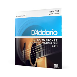 y[֔IIzD'Addario __I EJ11 80/20 Bronze Wound Light 12-53 AR[XeBbN [Daddario]uY^ARM^ԁ^Cg
