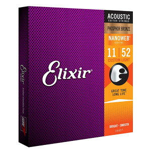 y[։zElixir GNT[ [16027] Phosphor Bronze NANOWEB Custom Light 11-52 AR[XeBbNM^[(tHXt@[uY)