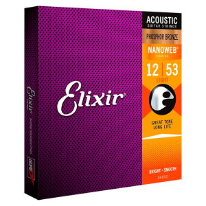 y[։zElixir GNT[ [16052] Phosphor Bronze NANOWEB Light 12-53 AR[XeBbNM^[(tHXt@[uY)