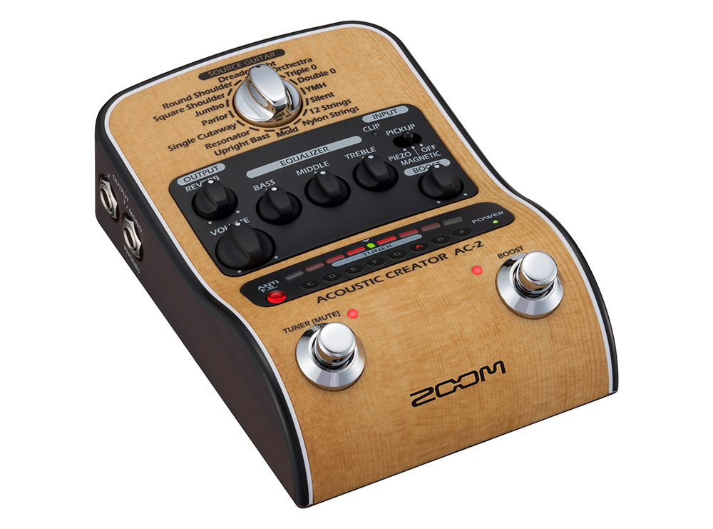 ズーム AC-2 アコースティックギター用プリアンプ DI 送料無料 ZOOM お礼や感謝伝えるプチギフト 日本 AC2 Acoustic Creator