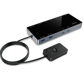 《送料無料》TB4 KVM Dock PD60W （Thunderbolt4接続 PC x2台 切替器）　[ CKVMTB4UP60 ]