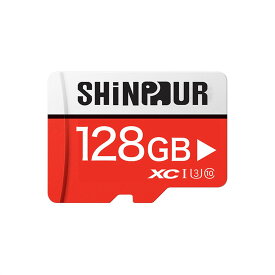 【ケース付き！】SHINPUR microSDカード 128GB Class10 2年保証 UHS-I U3 SD変換アダプタ付き マイクロSD microSDXC クラス10 SDカード Nintendo Switch スイッチ ギフト
