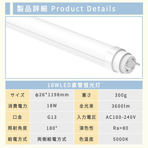 ySi15%OFFN[|zLEDu ǌ`LEDv AC O[  1198mm 18w F [d Hsv LEDǌu ledƖ u V ȃGl LEDu x[XCg jbg Ɩ
