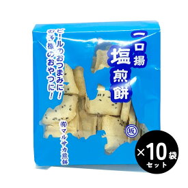 一口揚せん 塩味 マルサカ 南部煎餅(なんぶせんべい) 110g ×10袋 お土産 ニュータイプ おつまみ ひとくちサイズ