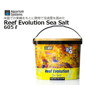 人工海水 リーフエボリューション 605リットルReef Evolution Sea Salt 605L