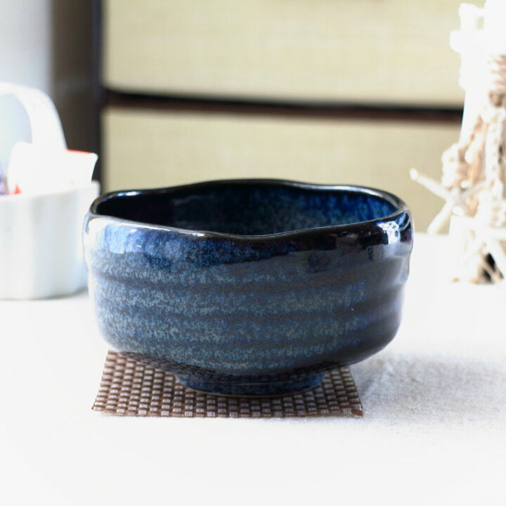 楽天市場】抹茶碗 窯変紺 美濃取寄 日本製 美濃焼 抹茶 まっちゃ お茶  