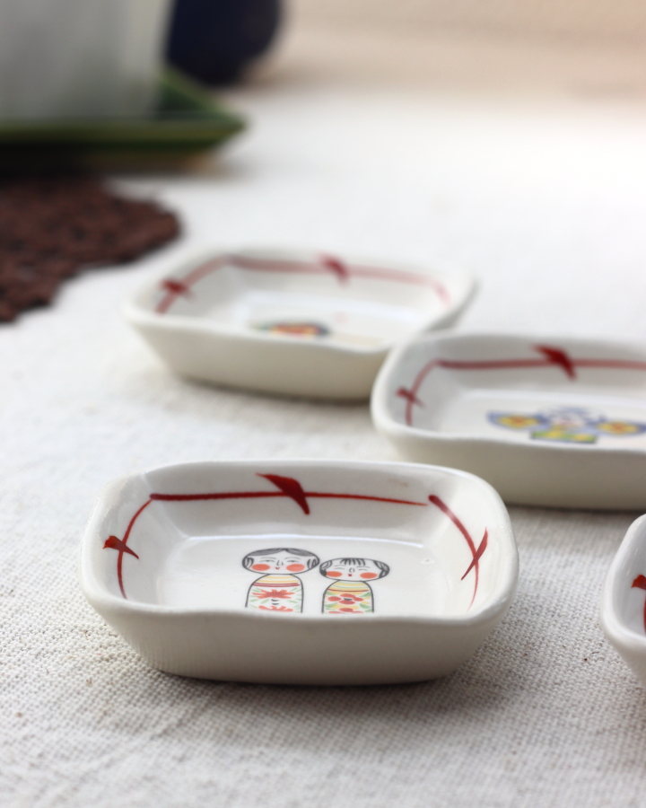 楽天市場】美濃焼赤絵小皿 日本和絵5柄セット 送料無料 送料無料 日本 