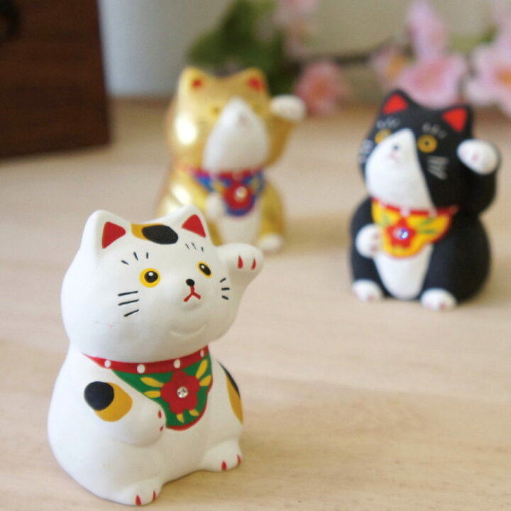 楽天市場】民芸招き猫飾り 瀬戸取寄 置物 置き物 おしゃれ オシャレ 