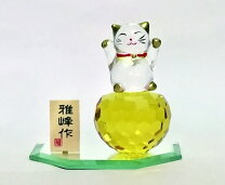 楽天市場】招き猫 置物 ガラスの通販