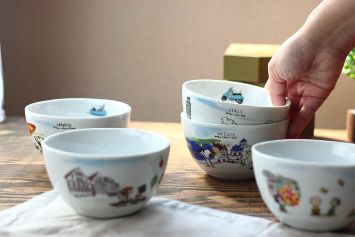 楽天市場 スヌーピー 世界旅行シリーズ サラダボール 日本製 美濃焼 Snoopy Peanuts ピーナッツ スヌーピー キャラクター ボール ボウル 中鉢 シリアル サラダ 煮物鉢 選べる14種類 セラポッケ かわいい陶器のお店