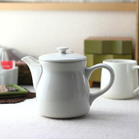 オフホワイトのシンプルティーポット 540ml ティー ポット teapot ピッチャー 紅茶 コーヒー ティータイム ティーバッグ アンティーク ヨーロピアンデザイン 北欧 カフェ 陶器