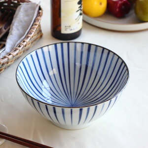 藍縄文 丼 18cm 日本製 美濃焼 6寸マルチ丼 ラーメン そば ひやむぎ そうめん うどん鉢 丼 どんぶり 鉢 煮物 めん鉢 そぼろ丼 丼料理 海鮮丼 天丼 親子丼 カツ丼 青 ブルー