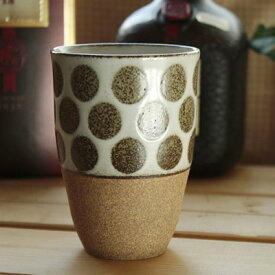 ビアカップ 白粉引ドット 今日の晩酌に ビアマグ 水割りカップ オシャレ 陶器製ビアカップ 和食器 和風居酒屋風 酒器 国産 美濃焼 訳あり 初売り 福袋