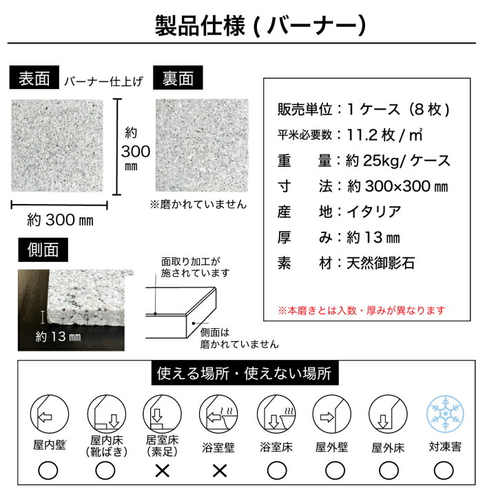 楽天市場】天然石 御影石 本物 石材 lunapearl 壁 床 stoont 庭 【天然 