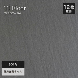 外床タイル 300角 床タイル コバ面同色 無釉タイル 砂岩タイル 玄関タイル タイル 磁器質タイル 店舗 屋外 玄関 ポーチ 黒色【TIフロアー 300角平 54ケース(12枚入)販売】