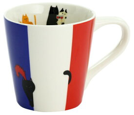 猫食器 猫国旗 マグカップ FRANCE（単品）【にゃん屋】