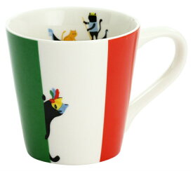 猫食器 猫国旗 マグカップ ITALY（単品）【にゃん屋】