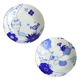 のほほん猫 パン皿 2種【むぎ／そら】美濃焼 単品