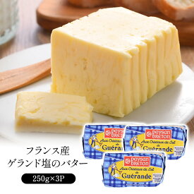 フランス産 ゲランド塩のバター 250g×3P［冷蔵/冷凍可］【3～4営業日以内に出荷】【送料無料】[D7][R]