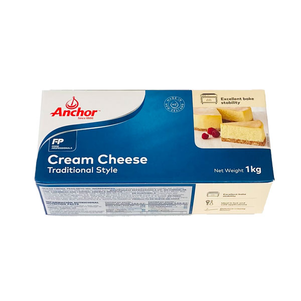 《ニュージーランド産》アンカークリームチーズ（プレーン） 1kg<br>［冷蔵］