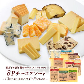 世界6か国8種のチーズアソートセット 約50g×8種セット［冷蔵のみ］【3～4営業日以内に出荷】【送料無料】