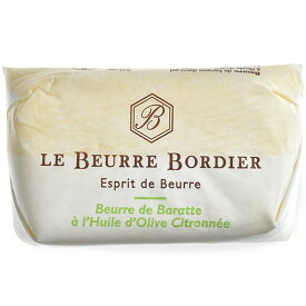 フランス産 ボルディエ［Bordier］バター オリーブオイル＆レモン125g［賞味期限：2週間前後］［冷蔵/冷凍］