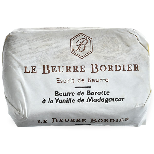 フランス産 ボルディエ［Bordier］バター マダガスカル・ヴァニラ125g［賞味期限：2週間前後］［冷蔵 冷凍可］