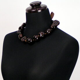 フラダンス用/ハワイアンアクセ【ククイチョーカー 茶】