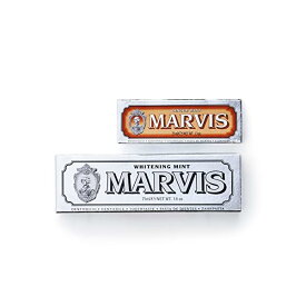 MARVIS(マービス) ホワイト・ミント×&ジンジャー・ミントお得セット 歯磨き粉 爽やかミント味とスパイシーなジンジャー・ミント味 オーラルケア イタリア製