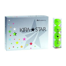 キャスコ(Kasco) ゴルフボール KIRA STAR2 キラスター2N ライム ダース