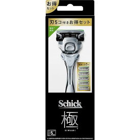 Schick(シック) 極 KIWAMI 敏感肌 コンボパック(ホルダー(刃付き)+替刃4コ) 髭剃り カミソリ