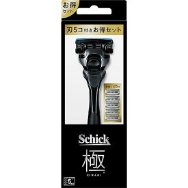 Schick(シック) 極 KIWAMI コンボパック(ホルダー(刃付き)+替刃4コ) 髭剃り カミソリ