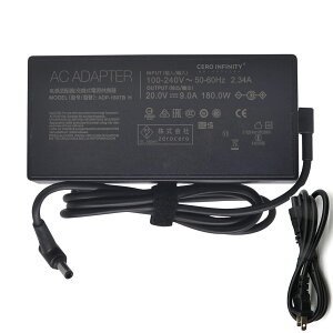 �y���Ԍ��� 5�{�z�y�V�i1�N�ۏ؁z�y�d���P�[�u���t���z ASUS Q503UA �݊��d���A�_�v�^�[ 180W �Ή��p �[�d�� 20V 9A �����d���A�_�v�^ PSE�F�� YKR 2025KR-ZEJP