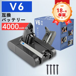 �y���Ԍ��� 10�{�z�y�V�i��1�N�ۏ؁z DYSON �Ή� SV06 SV07 SV09 V6 Baby + Child vacuum �݊��o�b�e���[�y4000mAh�A 21.6V�A86.40wh�z �Ή��p �����\ PSE�F�� 2026ECA-ZEJPFOC