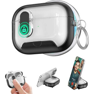 For AirPods Pro 3 �P�[�X�y2025�N�V�o�� �z���C���C�����X�[�d�\ �����X�i�b�v�X�C�b�`�t�� TPU+PC�� �J���r�i�t�� �����h�~ �y�� �����h�~ �h�~ �L�Y�h�~ �w��h�~ �h�� �ϏՌ� �S�ʕی� AirPods Pr