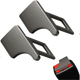 【期間限定 5倍】シートベルト調整器解除キャンセラー 車用 ブラックL型 2個入 アラーム音解除対策 補助ベルト 車内小物汎用品